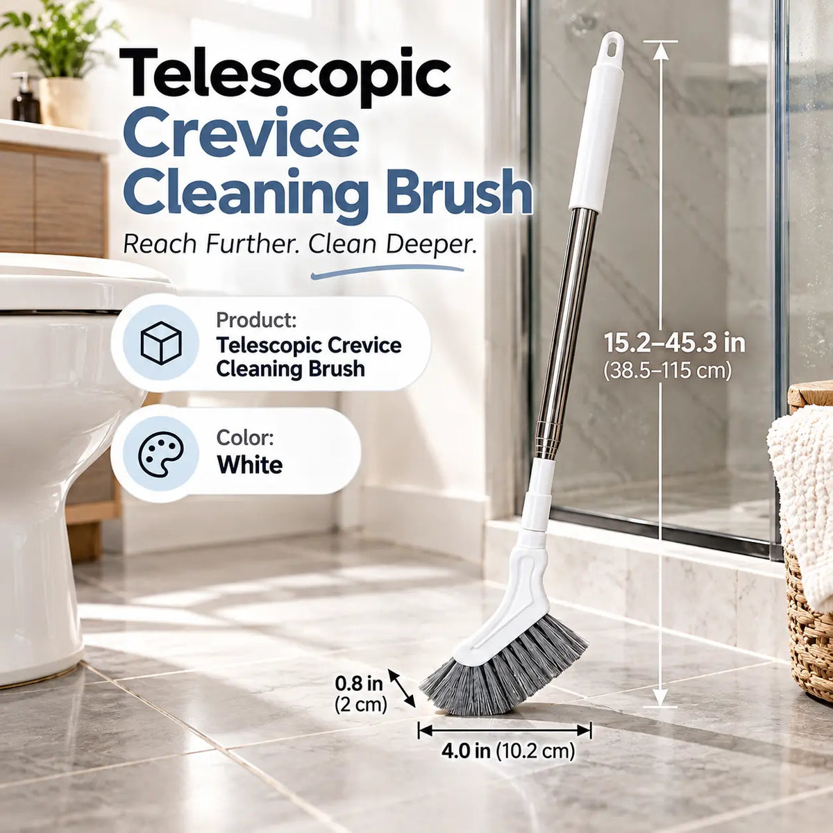 🔥Last Day Buy 3 Get 2 Free🧼 Telescopic Crevice Cleaning Brush