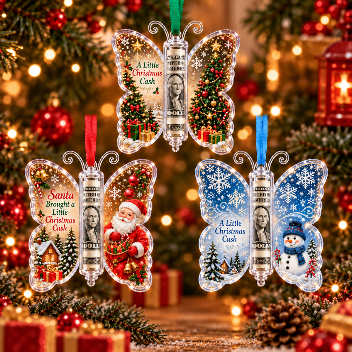 🎄 💵 Christmas Cash Gift Ornament - ✨A Fun Way to Give Money This Christmas