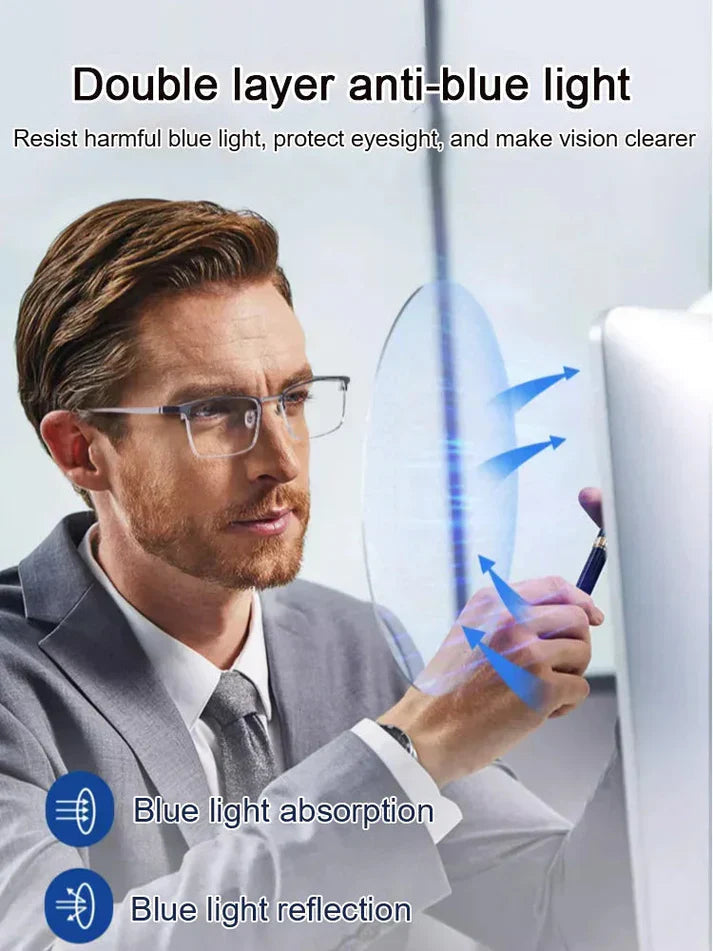 🎁Last day Buy 1 Get 1 Free🔥👓Ultra Light Anti Blue Presbyopic Glasses✨