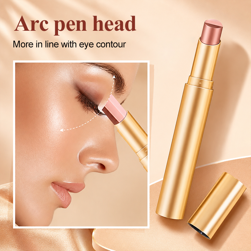 🔥Last Buy 1 Get 1 Free Each 🔥3 in 1 Easy Eyeshadow Stick for Beginners Waterproof Longwear Shimmer Makeup Set