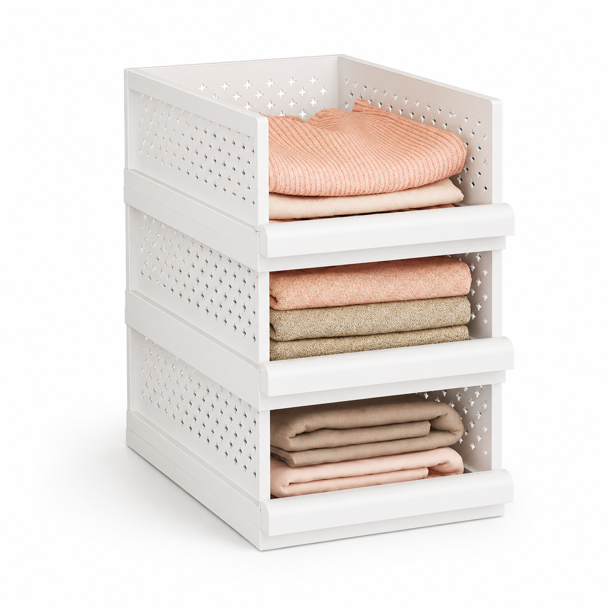 Stackable Pull-Out Closet Organizer