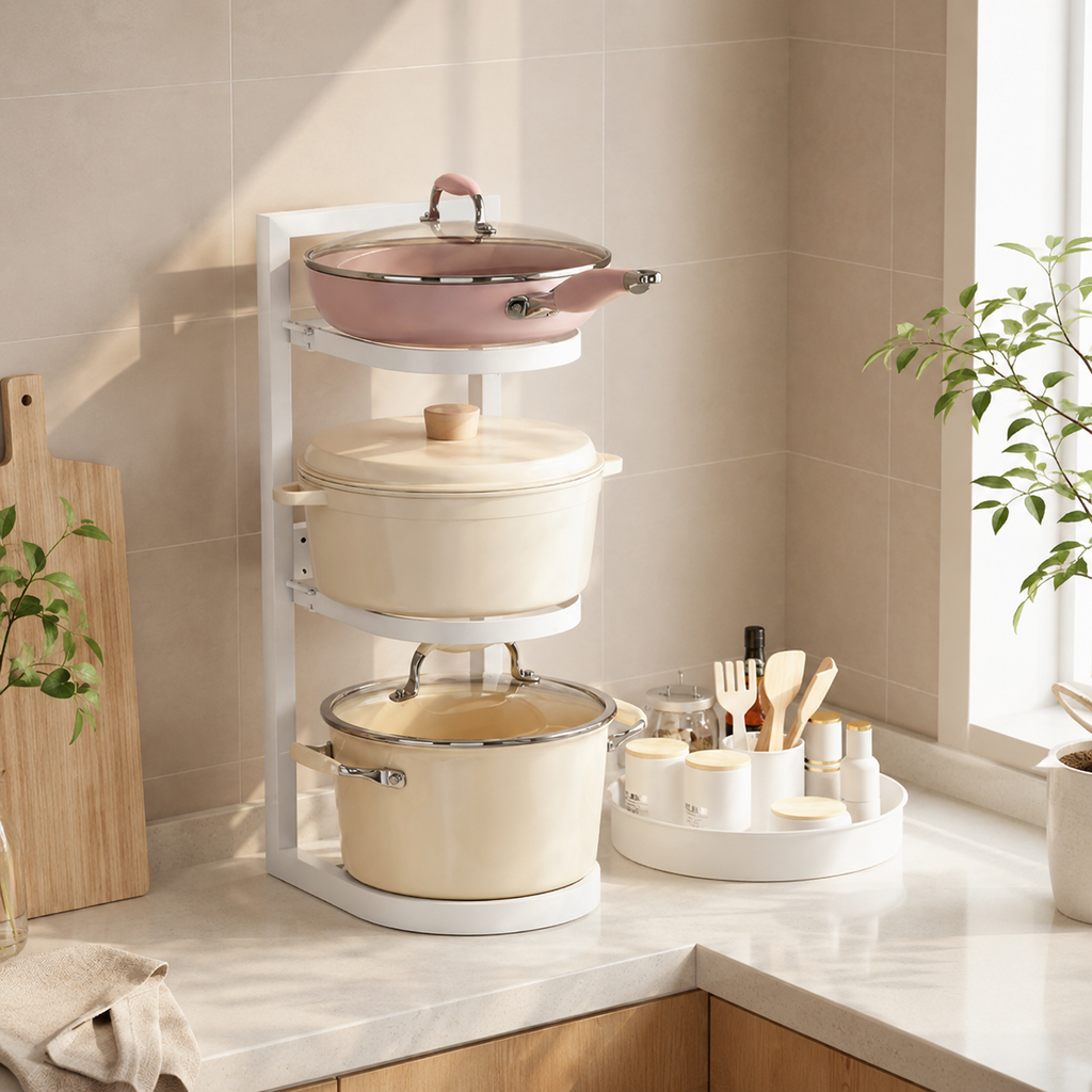 360° Rotating Adjustable Kitchen Organizer
