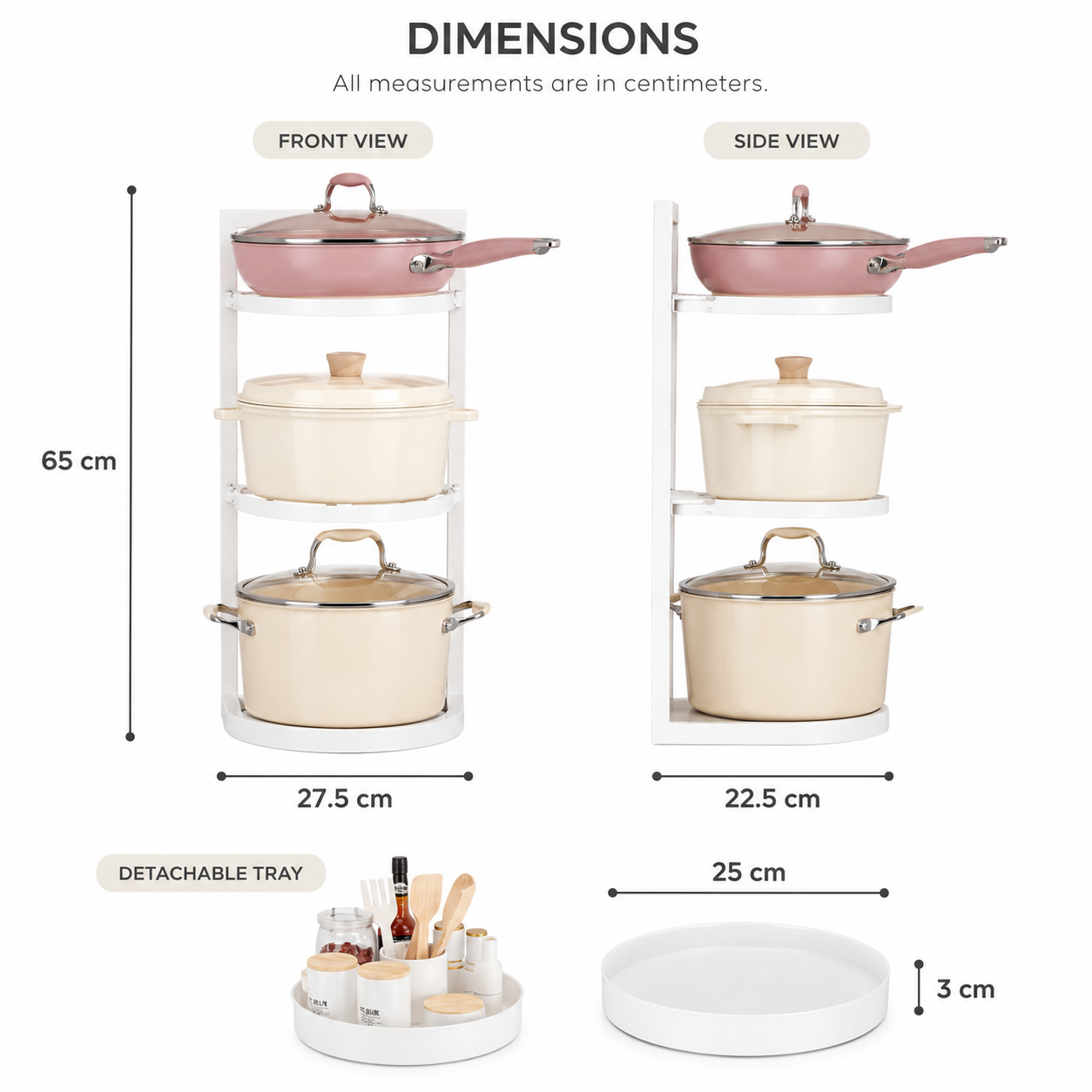 360° Rotating Adjustable Kitchen Organizer