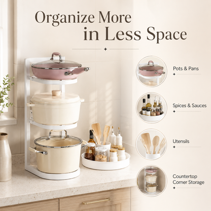 360° Rotating Adjustable Kitchen Organizer