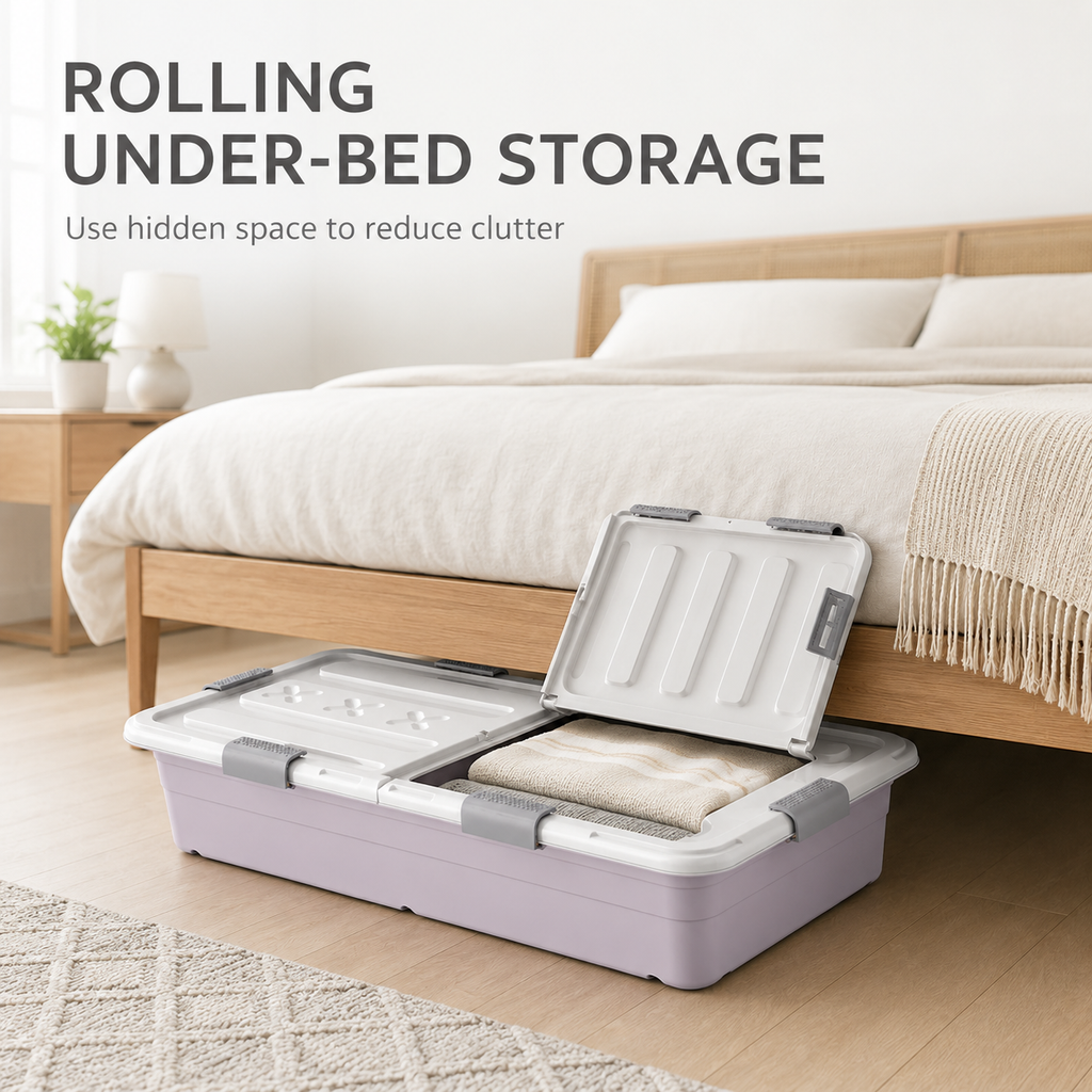 Rolling Under-Bed Storage Box