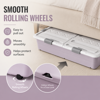 Rolling Under-Bed Storage Box