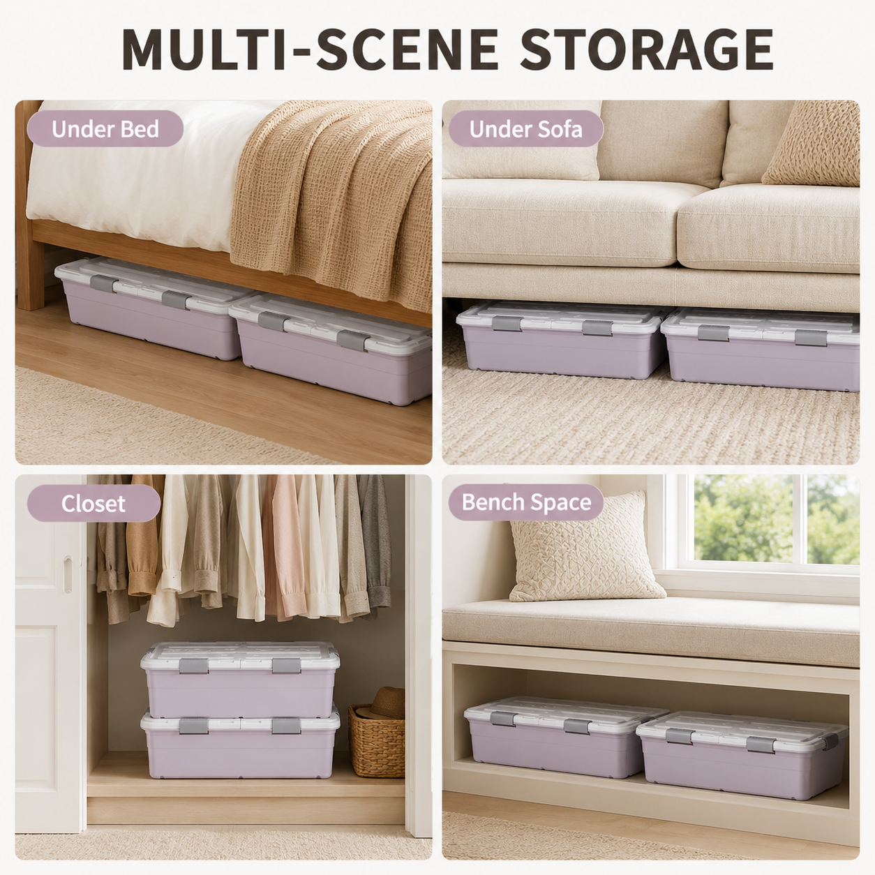 Rolling Under-Bed Storage Box