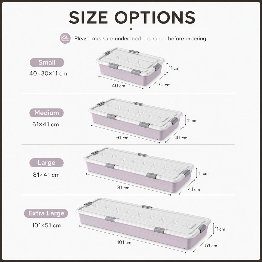 Rolling Under-Bed Storage Box