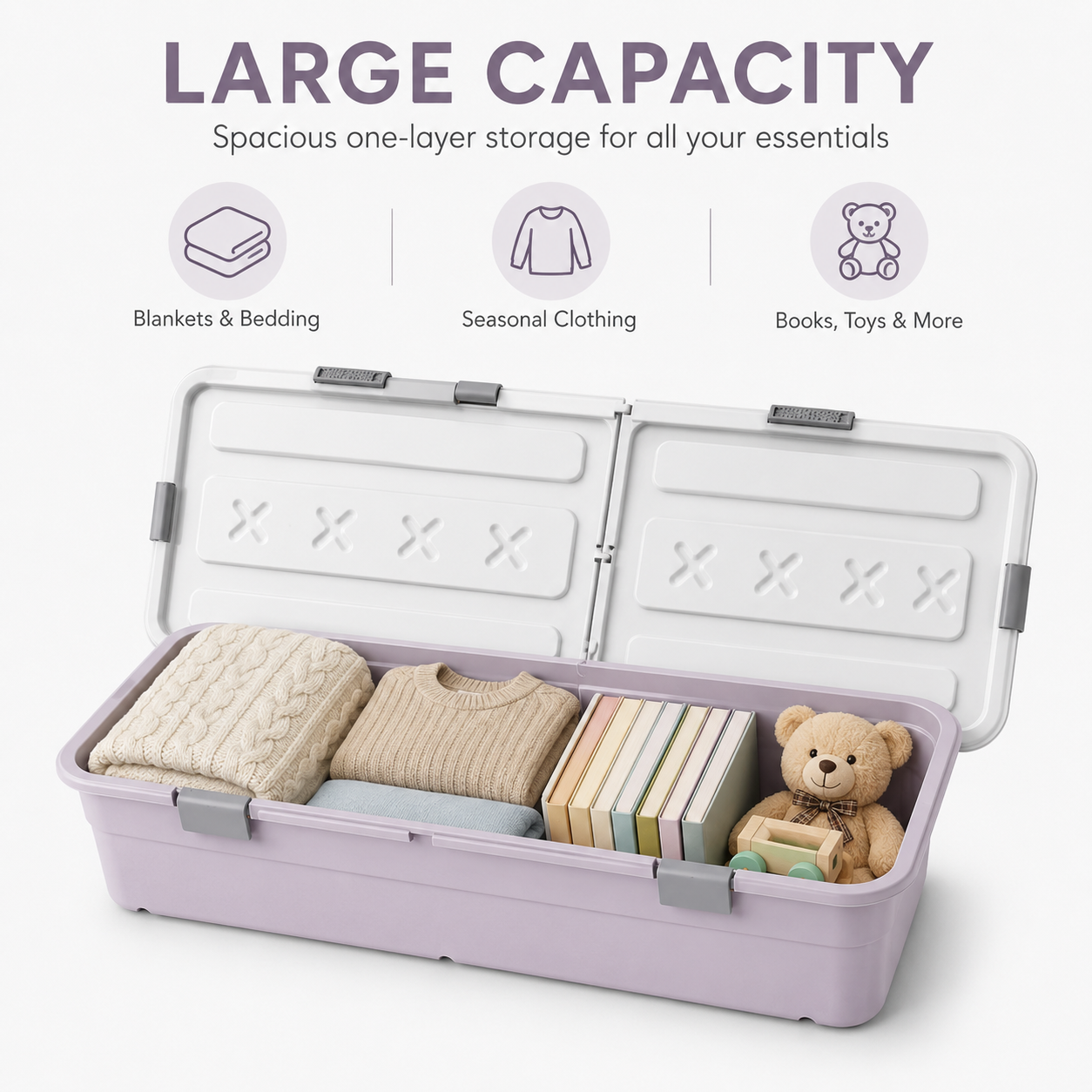 Rolling Under-Bed Storage Box