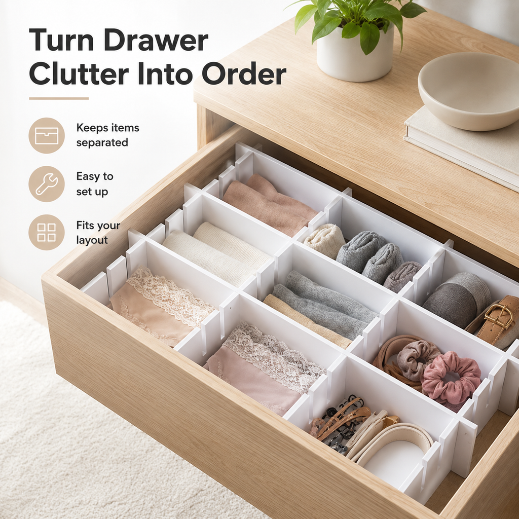 Customizable Drawer Divider Organizer