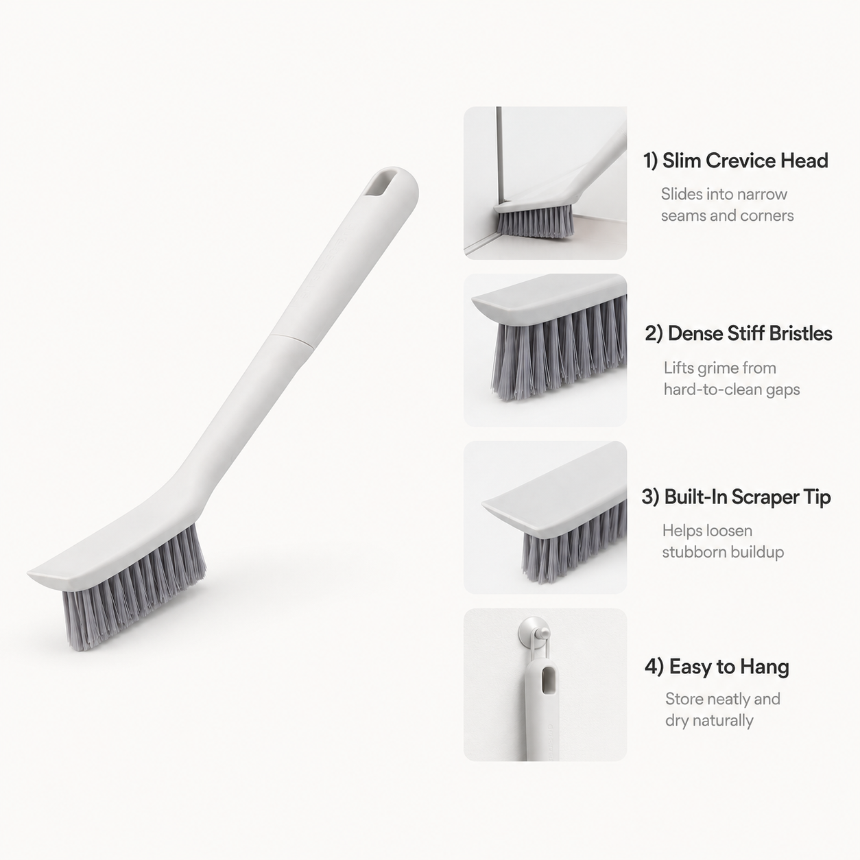 Multi-Purpose Crevice Cleaning Brush