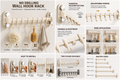 No-Drill Vacuum Suction Kitchen Organizer Rack