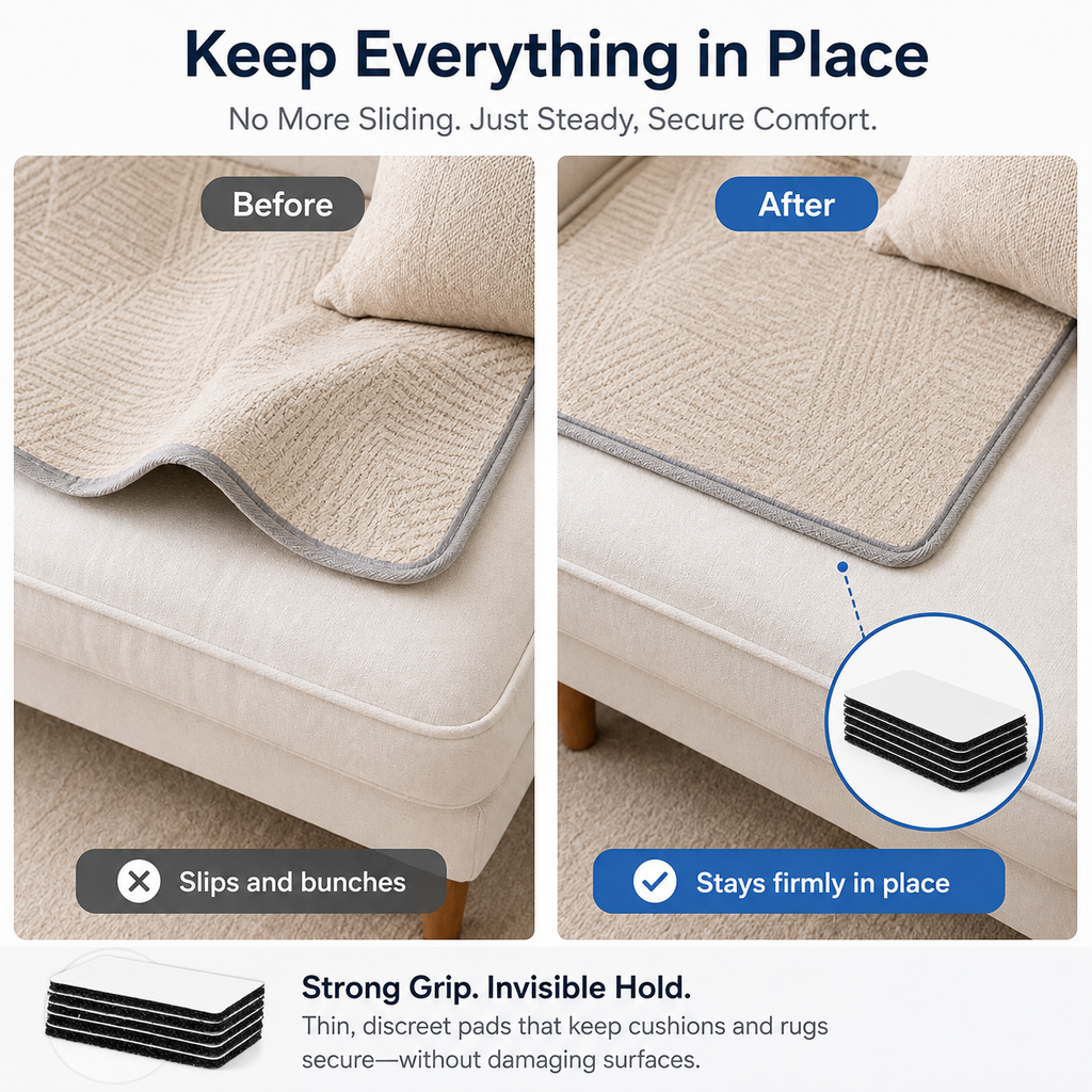Reusable Anti-Slip Sofa &amp; Rug Gripper Pads