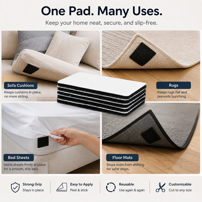 Reusable Anti-Slip Sofa &amp; Rug Gripper Pads