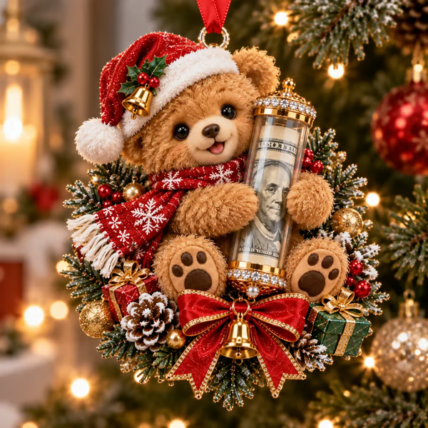 🎄 💵 Christmas Cash Gift Ornament - ✨A Fun Way to Give Money This Christmas