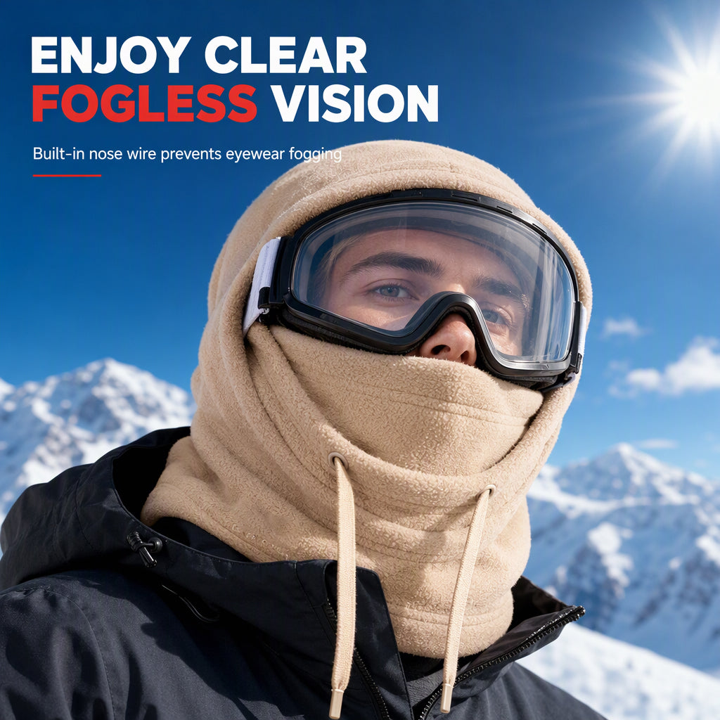 💥LAST DAY BUY 1 GET 1 FREE ❄️ Winter Thermal Face Mask Hood – Windproof Fleece Balaclava for Outdoor Activities
