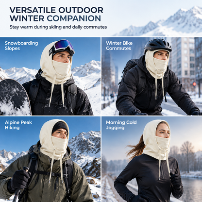 💥LAST DAY BUY 1 GET 1 FREE ❄️ Winter Thermal Face Mask Hood – Windproof Fleece Balaclava for Outdoor Activities
